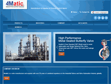 Tablet Screenshot of 4maticvalves.com
